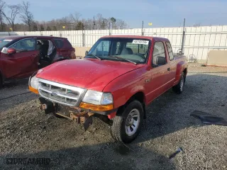 1999 Ford Ranger XL with VIN 1FTYR14C0XTA17165, listed as a Copart auction lot 43745755 with 322,425 mi miles and Salvage Title. Bid and sale history available at carsss.com. Image 1.