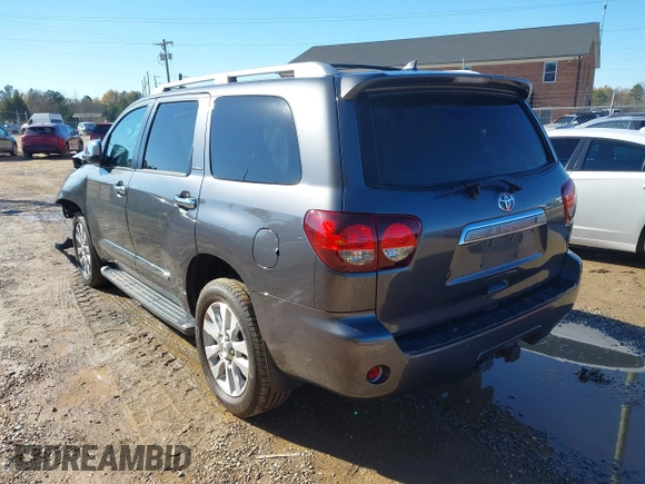 2019 Toyota Sequoia Platinum with VIN 5TDDY5G17KS167851, listed as a IAAI auction lot 41088983 with 95,361 mi miles. Bid and sale history available at carsss.com. Image 3.