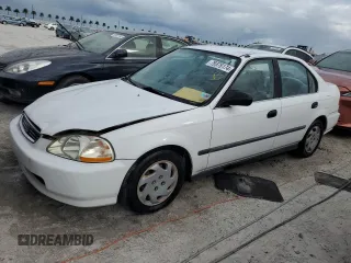 1996 Honda Civic LX "O" w/Air with VIN 2HGEJ667XTH531508, listed as a Copart auction lot 76576174 with 93,219 mi miles and Non Repairable. Bid and sale history available at carsss.com. Image 1.