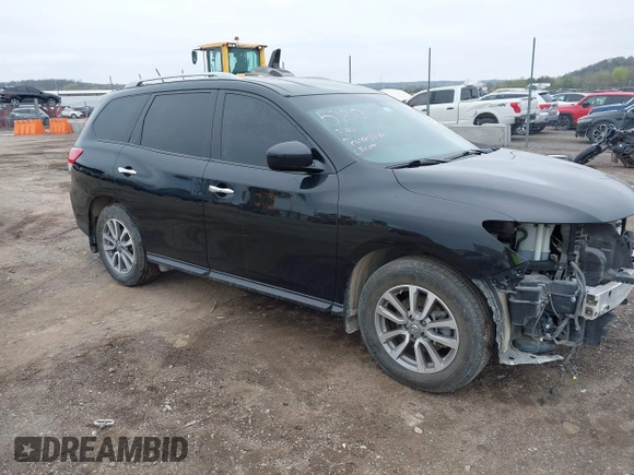 2016 Nissan Pathfinder Platinum with VIN 5N1AR2MN6GC624904, listed as a IAAI auction lot 41921662 with 77,025 mi miles. Bid and sale history available at carsss.com. Image 1.
