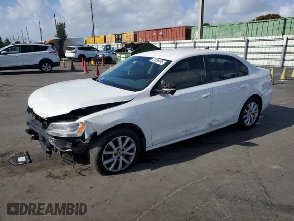 2011 Volkswagen Jetta SE with VIN 3VWDX7AJ0BM322566, listed as a Copart auction lot 51536505 with 143,266 mi miles and Salvage title. Bid and sale history available at DreamBid. Image 1.