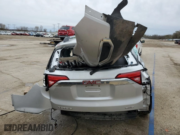 2018 GMC Acadia SLT with VIN 1GKKNULS2JZ151423, listed as a Copart auction lot 51860595 with Not Provided miles and Non Repairable. Bid and sale history available at DreamBid. Image 6.