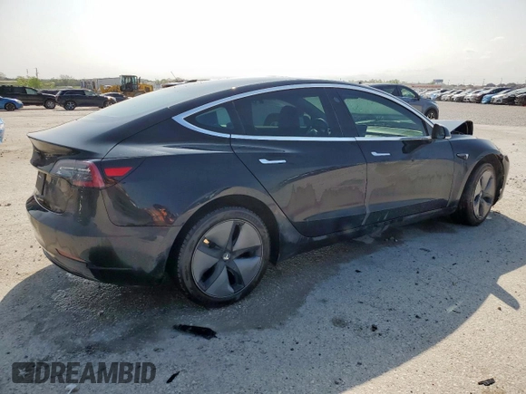2019 Tesla Model 3 Mid Range with VIN 5YJ3E1EA9KF193033, listed as a Copart auction lot 51225195 with 72,722 mi miles and Salvage Title. Bid and sale history available at DreamBid. Image 3.