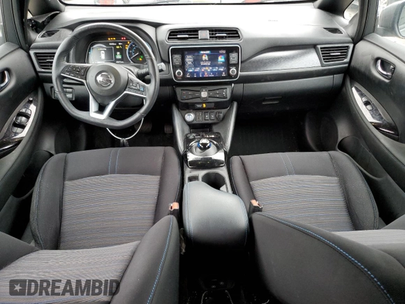 2022 Nissan LEAF SV Plus with VIN 1N4BZ1CV7NC562646, listed as a Copart auction lot 80796494 with 45,477 mi miles and Salvage Title. Bid and sale history available at DreamBid. Image 8.