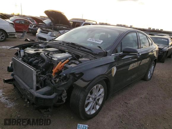 2020 Ford Fusion Hybrid SEL with VIN 3FA6P0MU4LR162162, listed as a Copart auction lot 83429844 with 85,380 mi miles and Salvage Title. Bid and sale history available at carsss.com. Image 1.
