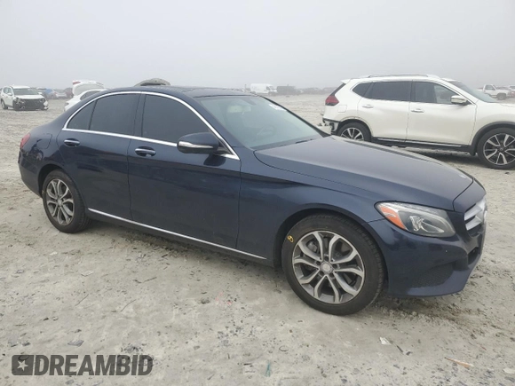 2015 Mercedes-Benz C-Class C 300 Luxury with VIN 55SWF4KB8FU016521, listed as a Copart auction lot 49176115 with 141,339 mi miles and Salvage Title. Bid and sale history available at carsss.com. Image 4.
