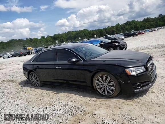 2017 Audi A8 Sport with VIN WAU43AFD3HN007397, listed as a Copart auction lot 54581173 with 77,961 mi miles and Salvage title. Bid and sale history available at DreamBid. Image 11.