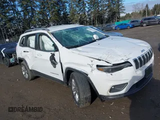 2021 Jeep Cherokee Altitude with VIN 1C4PJLLB9MD250913, listed as a IAAI auction lot 41506985 with 55,458 mi miles. Bid and sale history available at carsss.com. Image 1.