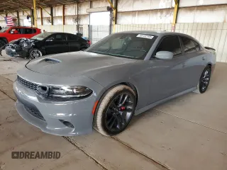2019 Dodge Charger Scat Pack with VIN 2C3CDXGJ7KH697114, listed as a Copart auction lot 55152705 with 47,322 mi miles and Clean Title. Bid and sale history available at DreamBid. Image 1.
