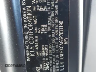 2023 Kia Sportage SX-Prestige с VIN KNDPXCAG6P7011190, выставлен на аукционе Copart как лот 45919375 с пробегом 38 466 миль миль и Списание • Salvage title. История ставок и продаж доступна на DreamBid. Изображение 13.