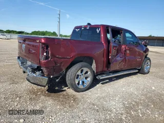 2021 Ram 1500 Lone Star with VIN 1C6RREFT8MN750399, listed as a Copart auction lot 55567365 with 56,367 mi miles and Salvage title. Bid and sale history available at DreamBid. Image 3.