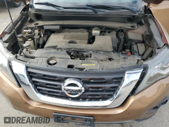 2017 Nissan Pathfinder S z VIN 5N1DR2MMXHC605245, wystawiony jako Copart lot #53764715 z przebiegiem 167 954 mil mil oraz Czysty tytuł • Clean title. Historia ofert i sprzedaży dostępna na DreamBid. Obrazek 12.