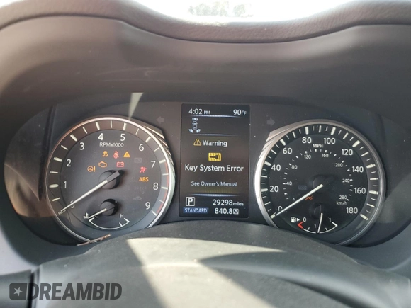 2023 Infiniti Q50 Sensory with VIN JN1EV7CP5PM511511, listed as a Copart auction lot 70323834 with 29,298 mi miles and Salvage title. Bid and sale history available at DreamBid. Image 9.