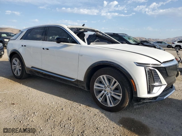 2024 Cadillac LYRIQ Tech with VIN 1GYKPMRK5RZ103496, listed as a Copart auction lot 66626774 with 5,335 mi miles and Salvage Title. Bid and sale history available at carsss.com. Image 4.