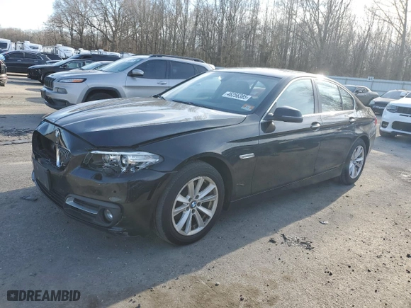 2016 BMW 5 Series 528i xDrive with VIN WBA5A7C57GG149555, listed as a Copart auction lot 46256385 with 116,034 mi miles and Salvage Title. Bid and sale history available at carsss.com. Image 1.