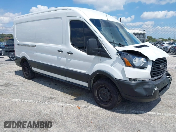 2019 Ford Transit with VIN 1FTBW2CM0KKB59593, listed as a IAAI auction lot 41961520 with 136,094 mi miles and . Bid and sale history available at carsss.com. Image 1.