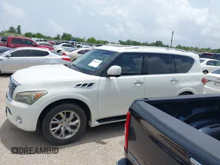 2012 Infiniti QX56 8-passenger with VIN JN8AZ2ND4C9716728, listed as a IAAI auction lot 42501339 with 216,302 mi miles and . Bid and sale history available at DreamBid. Image 14.