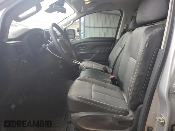 2020 Nissan Titan S with VIN 1N6AA1EC5LN510116, listed as a Copart auction lot 49170515 with 55,362 mi miles and Salvage title. Bid and sale history available at DreamBid. Image 7.