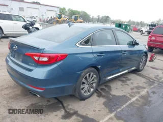 2017 Hyundai Sonata Sport with VIN 5NPE34AF2HH562729, listed as a IAAI auction lot 41941388 with 123,770 mi miles. Bid and sale history available at carsss.com. Image 4.