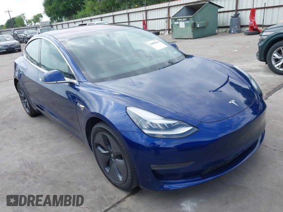 2019 Tesla Model 3 Mid Range with VIN 5YJ3E1EA5KF190453, listed as a IAAI auction lot 41880684 with 58,909 mi miles and . Bid and sale history available at carsss.com. Image 1.