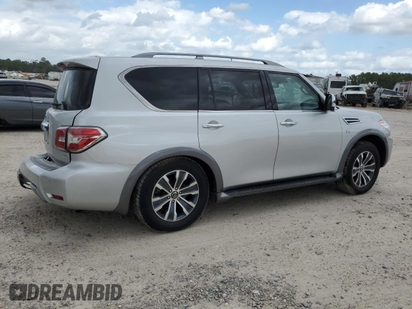 2020 Nissan Armada SL with VIN JN8AY2ND8L9108584, listed as a Copart auction lot 73373393 with 81,045 mi miles. Bid and sale history available at carsss.com. Image 3.
