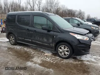 2015 Ford Transit Connect Wagon Titanium with VIN NM0GE9G76F1219343, listed as a Copart auction lot 43380065 with 0 mi miles and Clean Title. Bid and sale history available at carsss.com. Image 4.