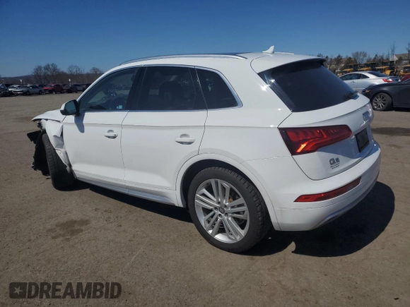 2018 Audi Q5 Premium Plus with VIN WA1BNAFY4J2016716, listed as a Copart auction lot 50976045 with 90,147 mi miles and Salvage Title. Bid and sale history available at carsss.com. Image 2.