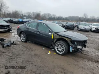 2018 Acura TLX with VIN 19UUB2F33JA005828, listed as a Copart auction lot 41852495 with 53,990 mi miles and Salvage Title. Bid and sale history available at carsss.com. Image 4.