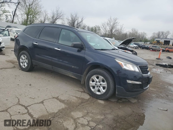 2017 Chevrolet Traverse LS with VIN 1GNKRFED8HJ207861, listed as a Copart auction lot 52885635 with 202,936 mi miles and Salvage title. Bid and sale history available at DreamBid. Image 4.