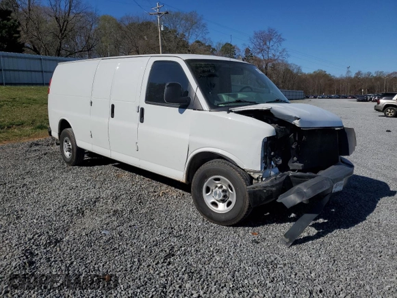 2021 Chevrolet Express Cargo with VIN 1GCWGBFP9M1229797, listed as a Copart auction lot 49795425 with 149,058 mi miles and Salvage title. Bid and sale history available at DreamBid. Image 4.