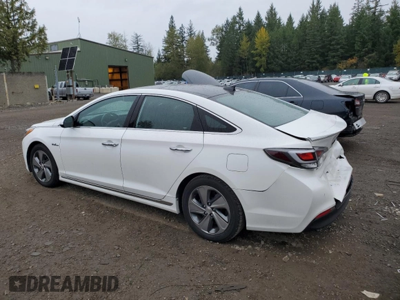 2017 Hyundai Sonata Hybrid Limited with VIN KMHE34L1XHA059244, listed as a Copart auction lot 65961053 with 124,907 mi miles. Bid and sale history available at carsss.com. Image 2.