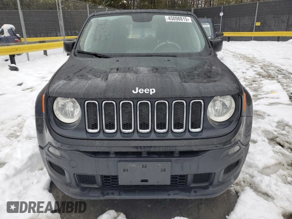 2018 Jeep Renegade Sport with VIN ZACCJBAB2JPG70389, listed as a Copart auction lot 45098815 with 126,241 mi miles and Salvage title. Bid and sale history available at DreamBid. Image 5.