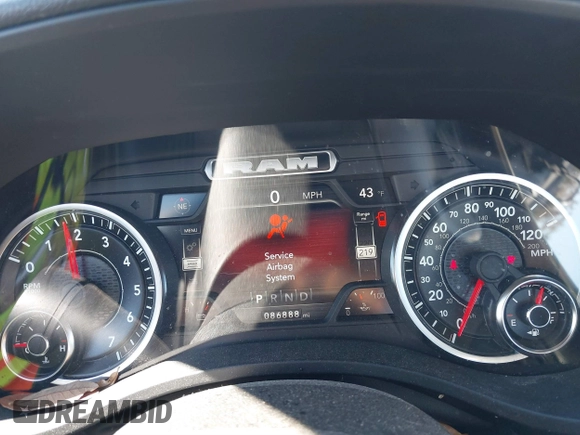 2022 Ram 1500 Big Horn with VIN 1C6RREBG3NN329054, listed as a IAAI auction lot 41409879 with 86,888 mi miles and . Bid and sale history available at DreamBid. Image 7.