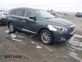 2013 Infiniti JX35 with VIN 5N1AL0MM8DC303486, listed as a IAAI auction lot 41516004 with 155,970 mi miles. Bid and sale history available at carsss.com. Image 1.