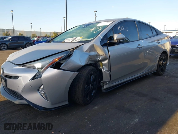 2017 Toyota Prius Two with VIN JTDKARFU3H3049806, listed as a IAAI auction lot 41811825 with 94,453 mi miles. Bid and sale history available at carsss.com. Image 6.