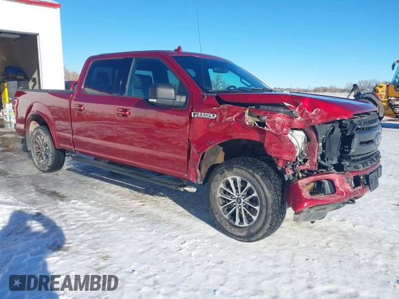 2018 Ford F-150 XL with VIN 1FTFW1EG3JKG07472, listed as a IAAI auction lot 41252582 with 138,106 mi miles and . Bid and sale history available at carsss.com. Image 1.