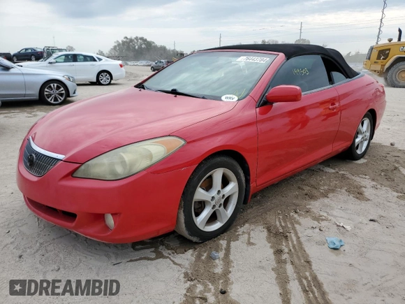 2004 Toyota Solara SE with VIN 4T1FA38P84U037172, listed as a Copart auction lot 76443784 with 199,503 mi miles and Salvage Title. Bid and sale history available at DreamBid. Image 1.