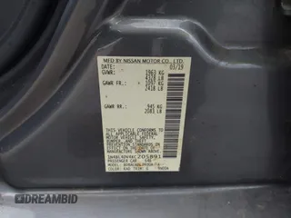 2019 Nissan Altima SV with VIN 1N4BL4DV4KC205891, listed as a IAAI auction lot 42414475 with 60,462 mi miles and . Bid and sale history available at DreamBid. Image 9.