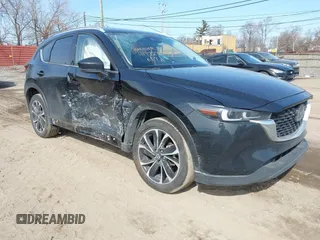 2023 Mazda CX-5 S Premium with VIN JM3KFBDM7P0201038, listed as a IAAI auction lot 41772989 with 26,227 mi miles and . Bid and sale history available at carsss.com. Image 1.