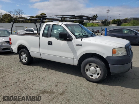 2008 Ford F-150 XL with VIN 1FTRF12218KE97098, listed as a Copart auction lot 50596535 with 243,547 mi miles and Clean Title. Bid and sale history available at carsss.com. Image 4.