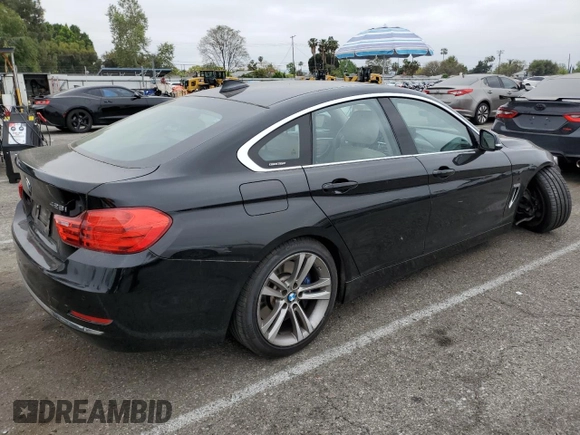 2015 BMW 4 Series 428i with VIN WBA4A5C59FGK15506, listed as a Copart auction lot 54249435 with 27,883 mi miles and Salvage title. Bid and sale history available at DreamBid. Image 3.