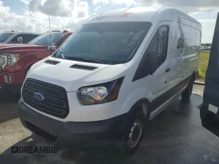 2019 Ford Transit with VIN 1FTYR2CGXKKB82195, listed as a Copart auction lot 74347834 with Not Provided miles and Salvage Title. Bid and sale history available at carsss.com. Image 1.