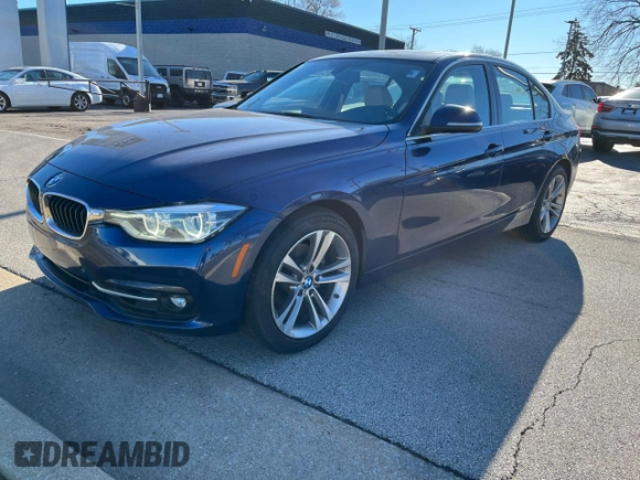 2017 BMW 3 Series 330i with VIN WBA8B9C53HK884571, listed as a Copart auction lot 86259974 with 42,771 mi miles and Clean Title. Bid and sale history available at DreamBid. Image 2.