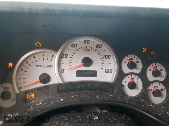 2003 Hummer H2 with VIN 5GRGN23U43H128269, listed as a Copart auction lot 47992444 with 153,360 mi miles and Salvage Title. Bid and sale history available at carsss.com. Image 9.