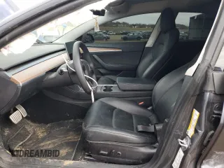 2022 Tesla Model 3 Performance with VIN 5YJ3E1EC2NF357843, listed as a Copart auction lot 47617575 with 25,189 mi miles and Salvage Title. Bid and sale history available at DreamBid. Image 7.