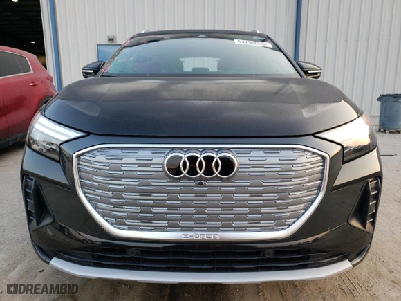 2023 Audi Q4 e-tron Premium Plus with VIN WA1BCBFZ7PP012160, listed as a Copart auction lot 64796053 with NaN miles. Bid and sale history available at carsss.com. Image 5.