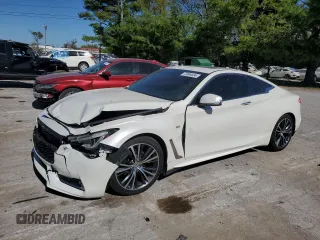2018 Infiniti Q60 Sport with VIN JN1EV7EK0JM340319, listed as a Copart auction lot 72844634 with 142,441 mi miles and Salvage Title. Bid and sale history available at DreamBid. Image 1.