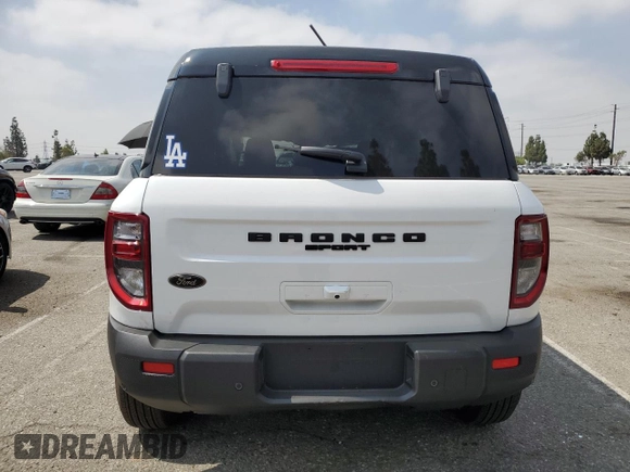 2025 Ford Bronco Sport Big Bend with VIN 3FMCR9BN5SRE04992, listed as a Copart auction lot 61765525 with Not provided miles and Salvage title. Bid and sale history available at DreamBid. Image 6.