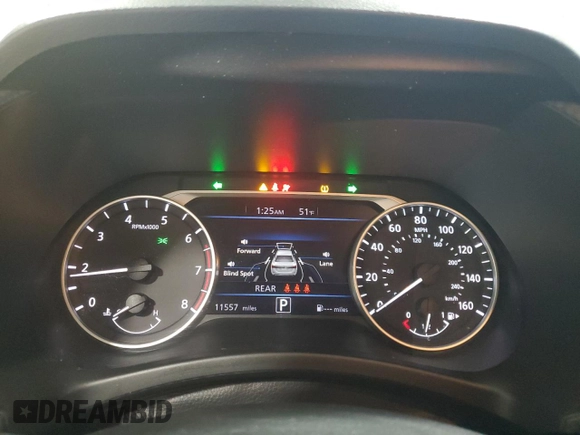 2024 Nissan Sentra SV with VIN 3N1AB8CV0RY375199, listed as a Copart auction lot 43747155 with 11,557 mi miles and Salvage Title. Bid and sale history available at DreamBid. Image 9.