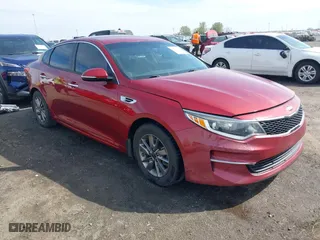 2017 Kia Optima LX 1.6T with VIN 5XXGT4L19HG126532, listed as a IAAI auction lot 41899304 with 130,739 mi miles. Bid and sale history available at carsss.com. Image 1.